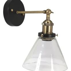 Baderomsbelysning Vegg>Pr home of Scandinavia Ab Kappa vegglampe 18 cm - Svart/Klar Svart / Klar