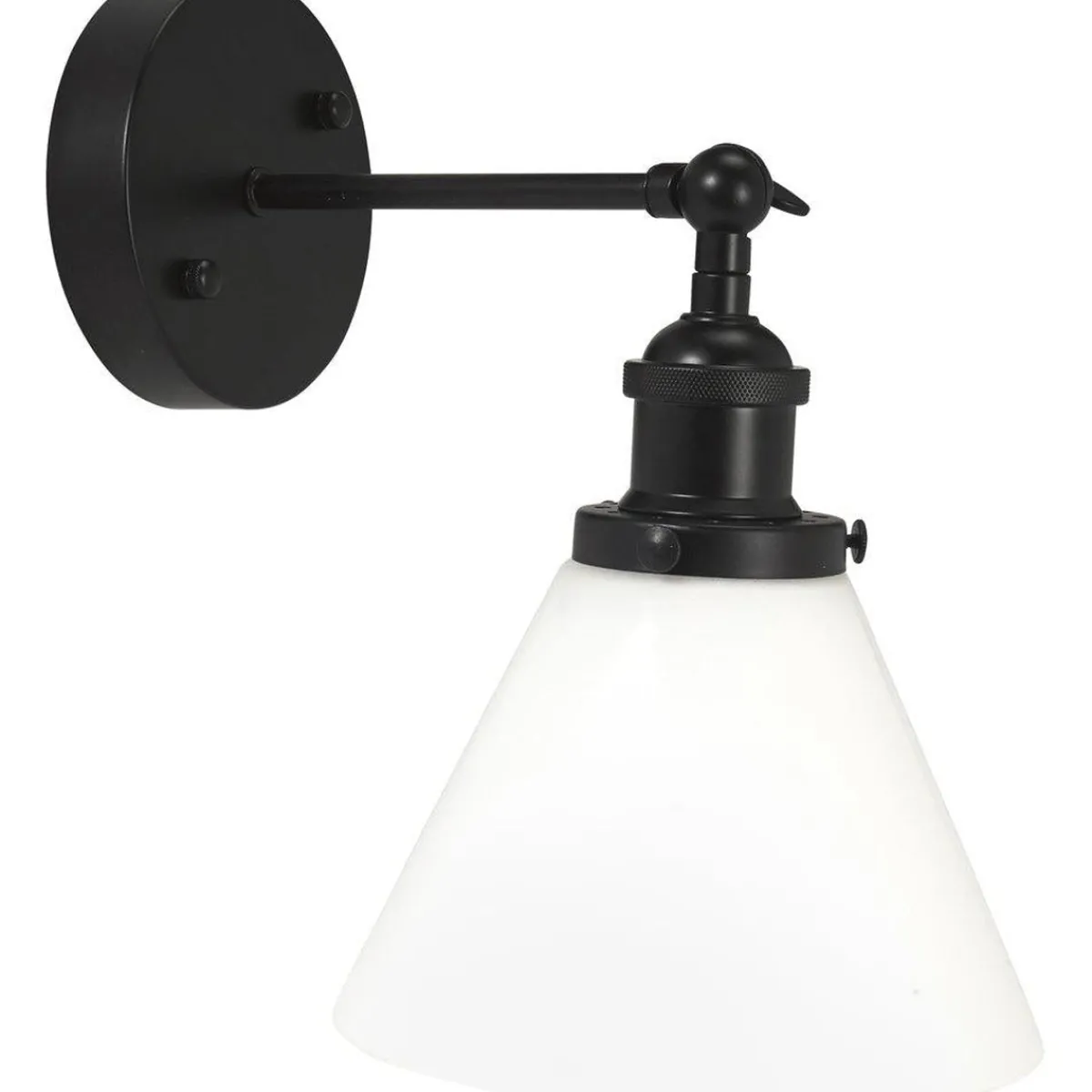 Baderomsbelysning Vegg>Pr home of Scandinavia Ab Kappa vegglampe 18 cm - Svart/Opal