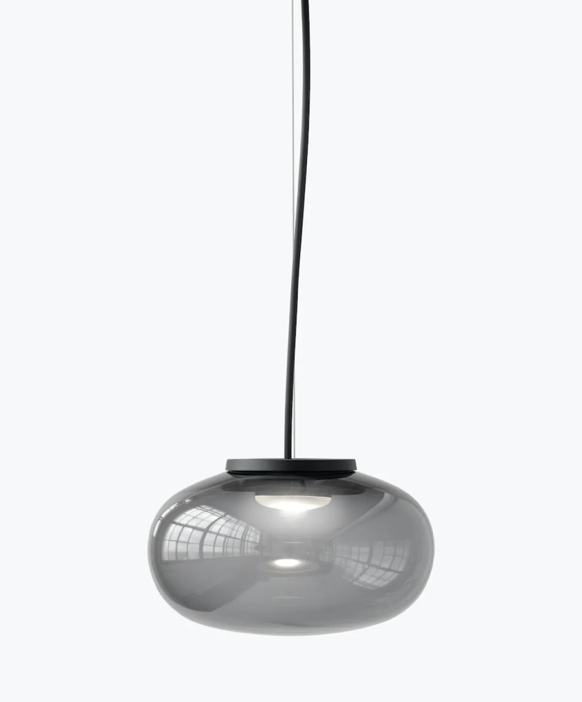 Kjøkkenbelysning Tak|Takpendler>New Works Karl-Johan takpendel - Small - Smoked Glass Grå