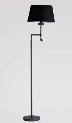 Leselamper Gulv>Ms - belysning Kasper gulvlamper m/skjerm m/lesearm 3W - Svart