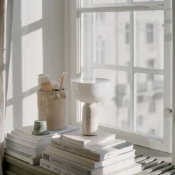 Oppladbare Bordlamper>New Works Kizu Portable bordlampe - Kunis Breccia