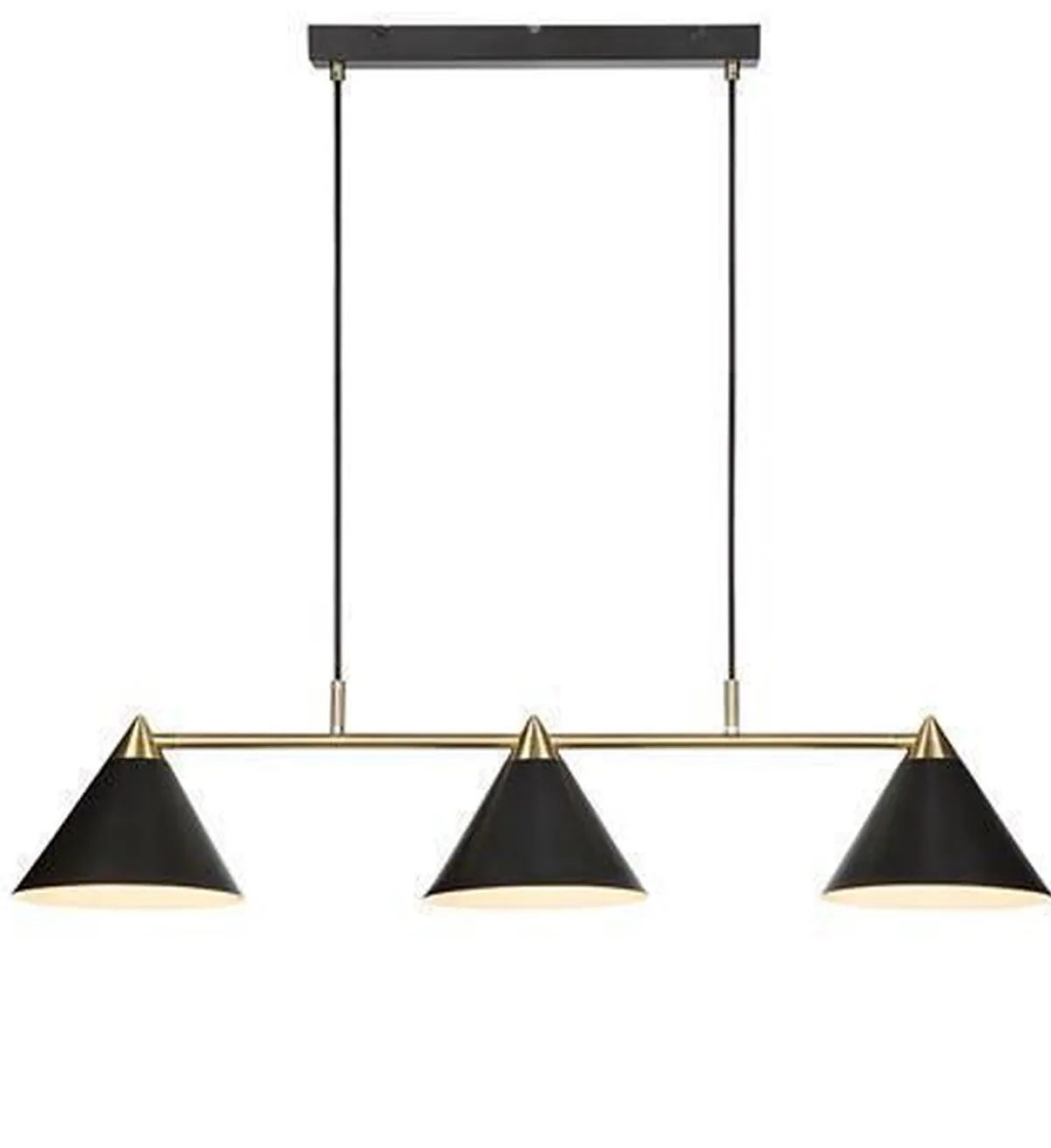 Kjøkkenbelysning Tak|Takpendler>Marksløjd Klint takpendel 3 lys - Svart/Messing - Svart / Messing