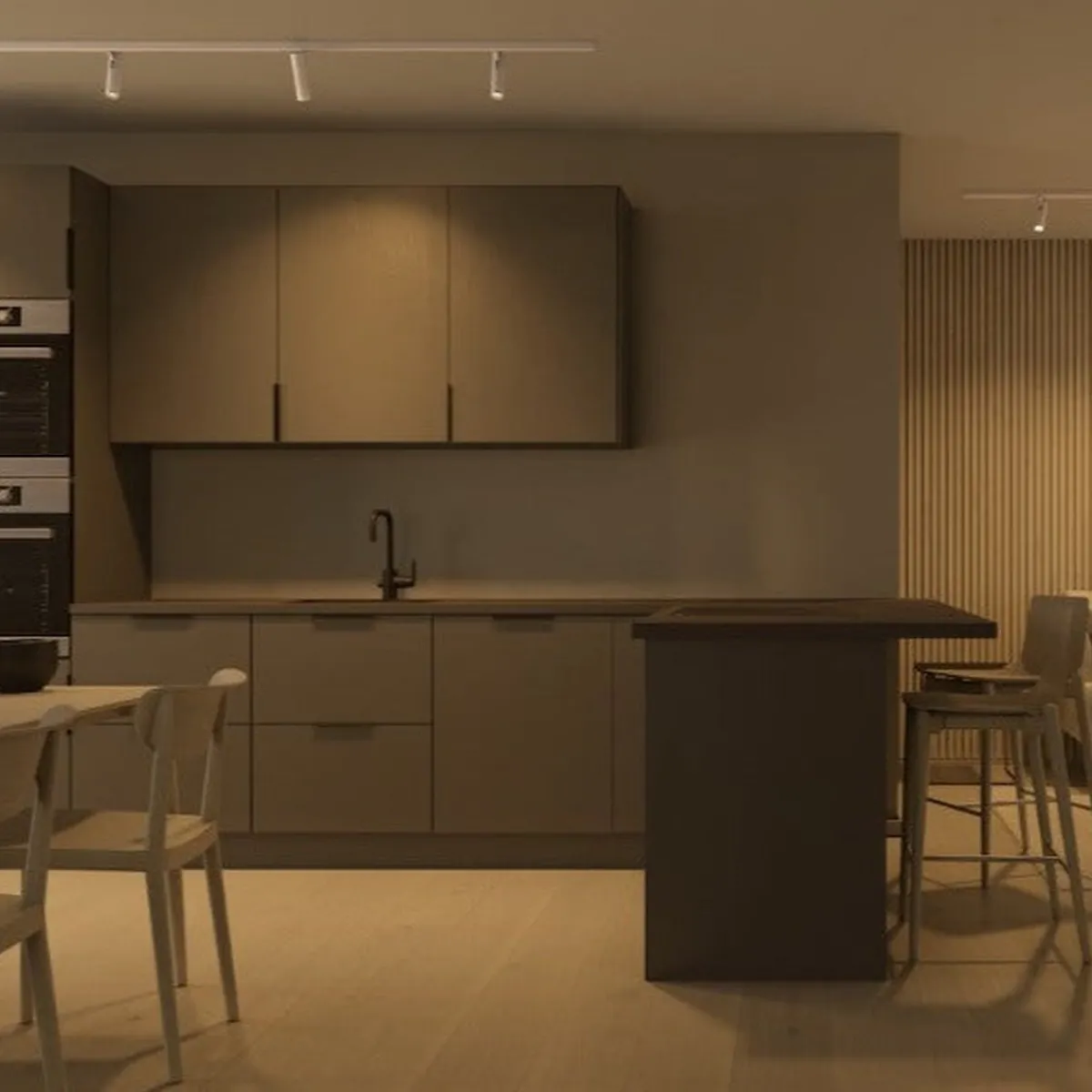 Lightup-Pris|Zip Spotskinner>Sg Armaturen As Komplett 2m Zip Tube Micro 3 X 7W LED 2000-2800K dim to warm