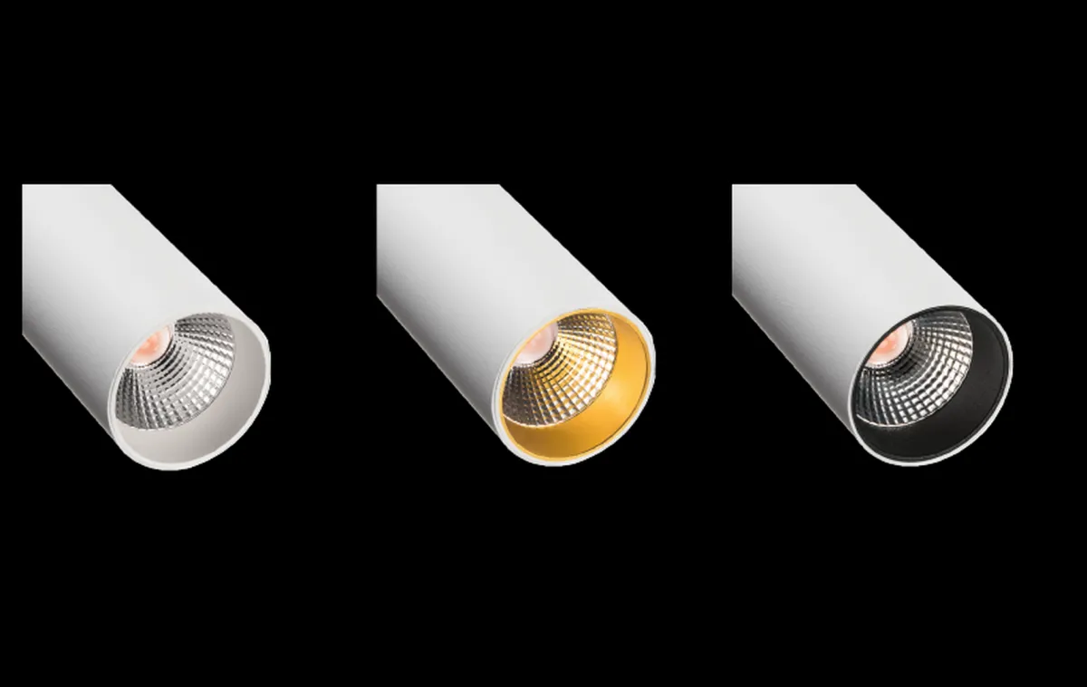 Lightup-Pris|Zip Spotskinner>Sg Armaturen As Komplett 2m Zip Tube Micro 3 X 7W LED 2000-2800K dim to warm