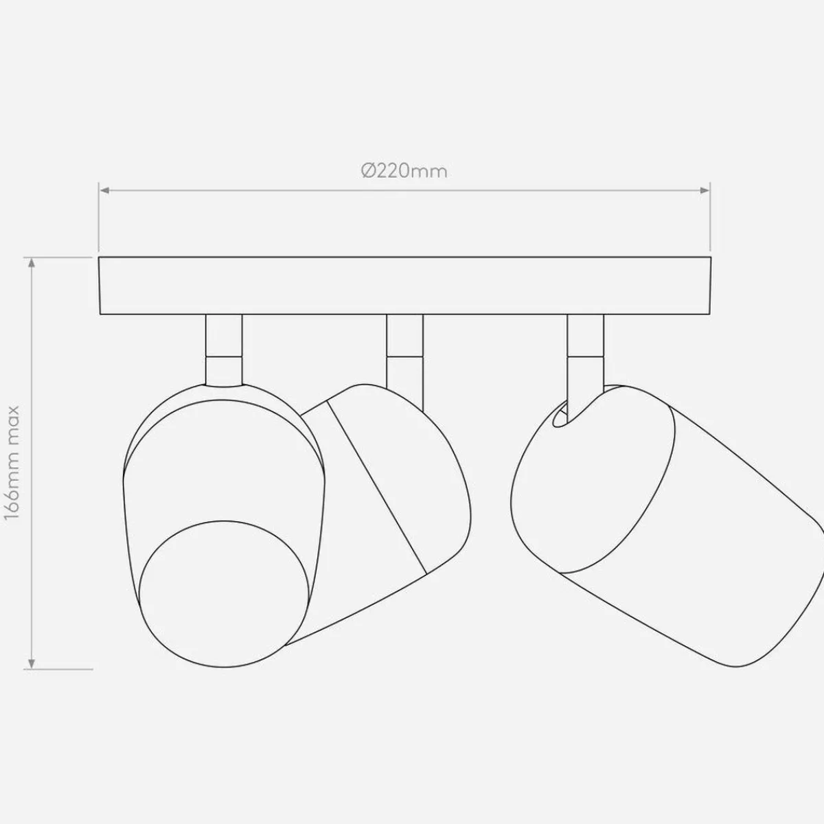 Kjøkkenbelysning Tak>Astro Lighting Koto triple round spot