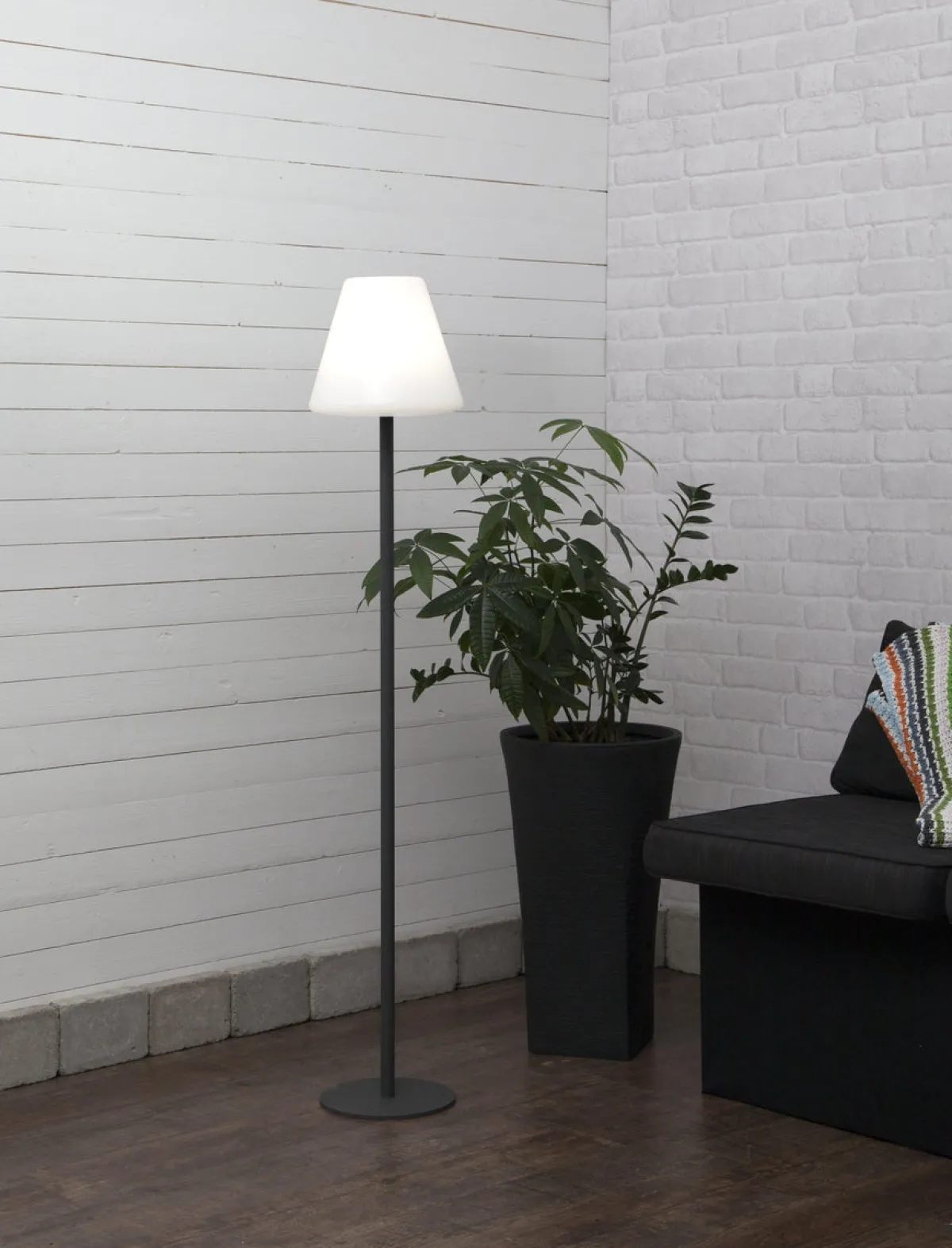 Gulvlamper Ute>Ms - belysning Kreta gulvlampe utendørs 150 cm hvit