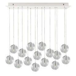Kjøkkenbelysning Tak|Lysekroner>Hadeland Glassverk Krystallball 15 lys - Optikk Klar