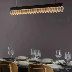 Kjøkkenbelysning Tak|Takpendler>Hadeland Glassverk Krystallkongle 125cm rett takpendel Klar