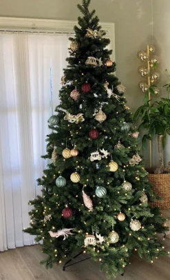 Kunstig Juletre>Trend Collection Kunstig juletre 180 cm 40% PE og 60% PVC 300 LED varmhvit Grønn