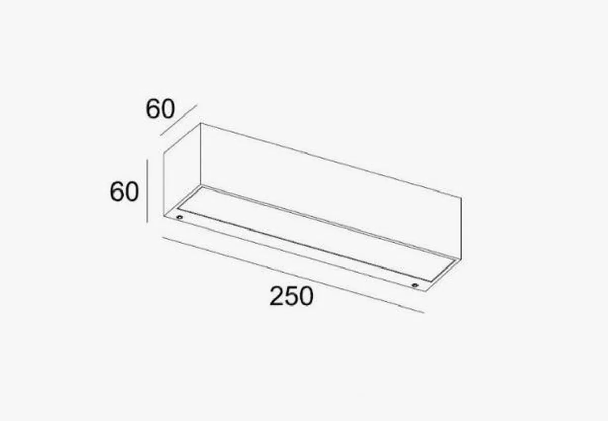 Utelamper Med Opp/Ned Lys>NorDesign Kyoto 25 cm vegglampe ned - Antrasitt Grå