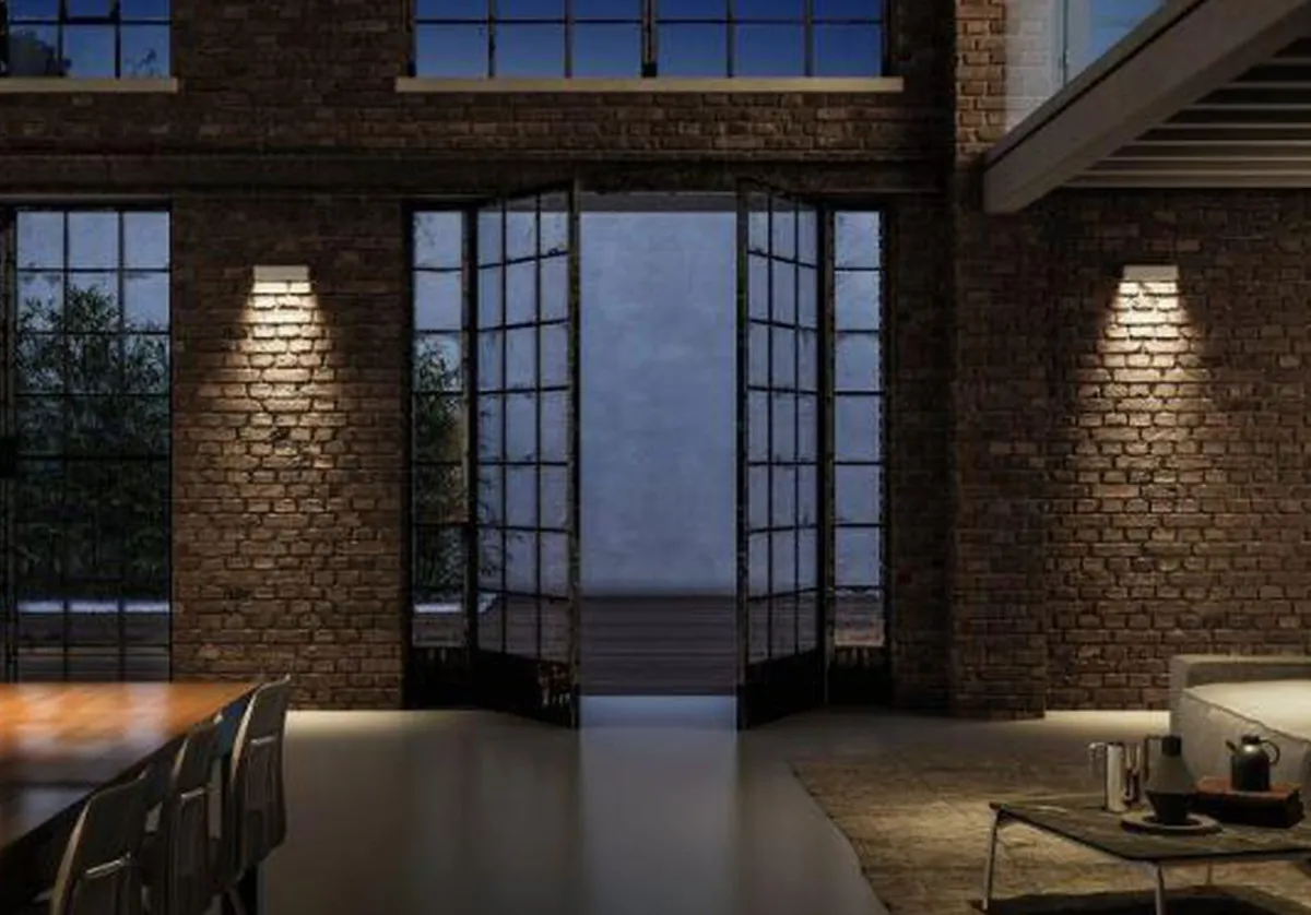 Utelamper Med Opp/Ned Lys>NorDesign Kyoto 25 cm vegglampe ned - Antrasitt Grå