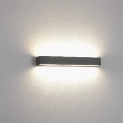 Utelamper Med Opp/Ned Lys>NorDesign Kyoto K2 50 cm vegglampe Opp/ned - Antrasitt