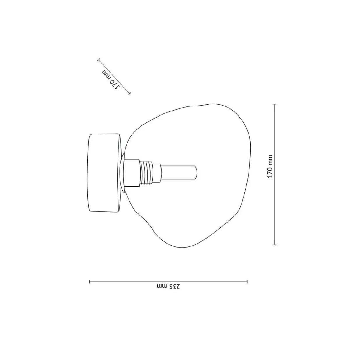 Kjøkkenbelysning Tak|Taklamper / Takplafonder>TK Lighting Lava tak/vegglampe