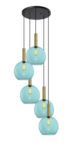 Kjøkkenbelysning Tak|Takpendler>NorDesign Less rondell takpendel 5 lys - Large