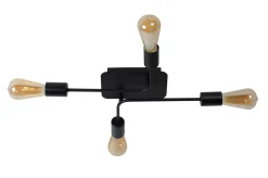 Kjøkkenbelysning Tak|Taklamper / Takplafonder>Lucide Lester taklampe - Svart