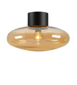 Kjøkkenbelysning Tak|Taklamper / Takplafonder>Marksløjd Locus vegg/taklampe - Svart/Amberfarget - Svart / Amber