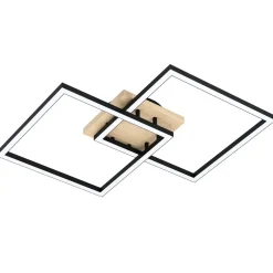 Kjøkkenbelysning Tak|Eglo>Eglo Lomaltas smart connect.z taklampe 4 x 8W 2700-6500K - Svart/Trefarget Svart / Trefarge