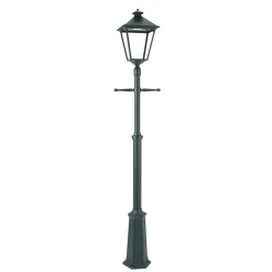 Lightup-Pris|Lyktestolper>Norlys London 4124 Big stolpe 17,5W LED 3000 Kelvin Svart