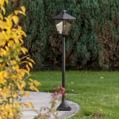 Lightup-Pris|Lyktestolper>Norlys London 485 blomsterstolpe Svart