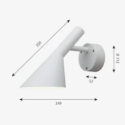 Utelamper - Veggskjold / Plafond|Utelamper - Klassiske Vegglamper>Louis Poulsen AJ 50 utendørs vegglampe