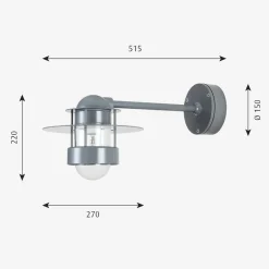 Utelamper - Veggskjold / Plafond|Utelamper - Klassiske Vegglamper><noscript><img width=