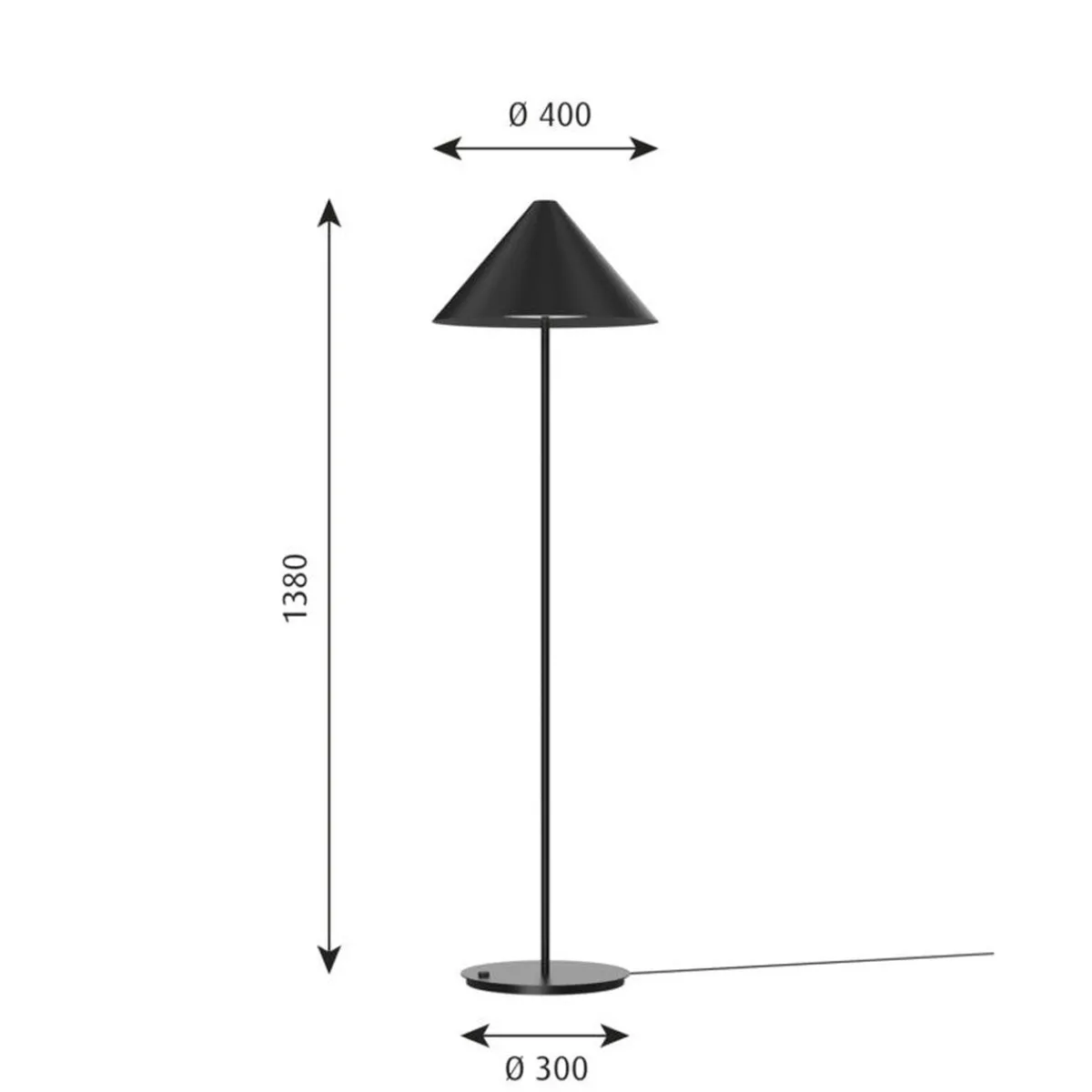 Louis Poulsen>Louis Poulsen Keglen gulvlampe