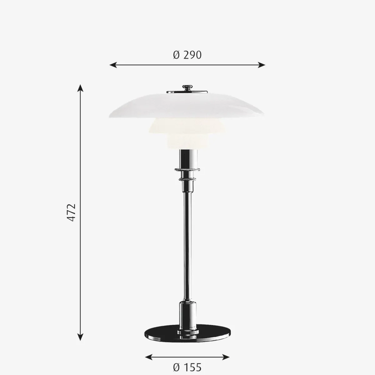 Louis Poulsen>Louis Poulsen PH 3/2 bordlampe