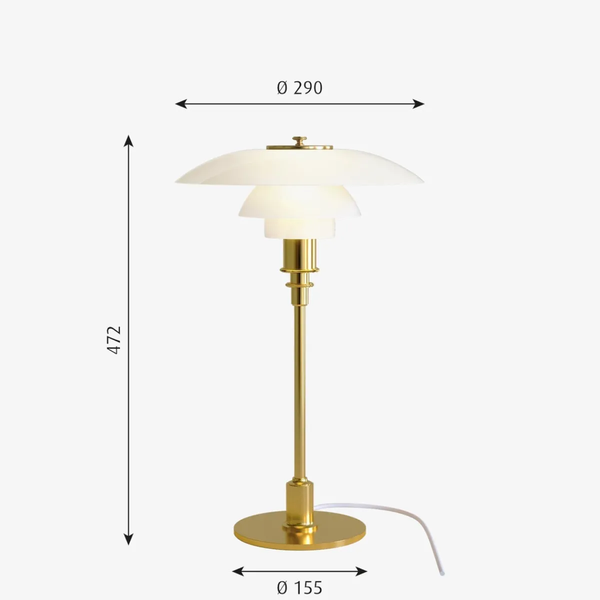 Louis Poulsen>Louis Poulsen PH 3/2 bordlampe