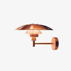 Utelamper - Klassiske Vegglamper|Louis Poulsen>Louis Poulsen PH utendørs vegglampe - Børstet Kobber