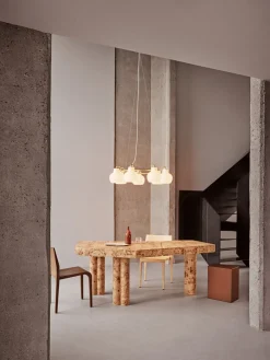 Kjøkkenbelysning Tak|Louis Poulsen>Louis Poulsen VL Ring Crown 5 taklampe Messing / Opal