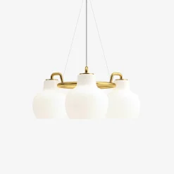 Kjøkkenbelysning Tak|Louis Poulsen>Louis Poulsen VL Ring Crown 3 taklampe Messing / Opal