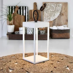 Lykter|Oppladbare Bordlamper>LOOM Design Lucerna lanterne/lykt 30 cm IP65 - Hvit