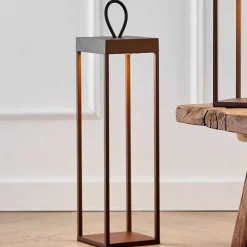 Lykter|Oppladbare Bordlamper>LOOM Design Lucerna lanterne/lykt 50cm IP65 - Corten