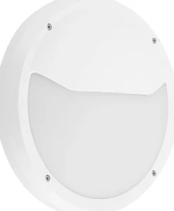 Utelamper Til Kystområder|Utelamper - Veggskjold / Plafond>NorDesign Luno Nuova vegglampe 30 cm utendørs IP65 13W 3000K IK6 - Hvit