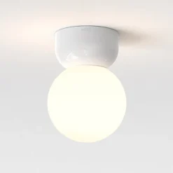 Baderomsbelysning Tak|Kjøkkenbelysning Tak>Astro Lighting Lyra 140 taklampe for baderom IP44 G9 Hvit