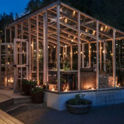 Lysslynger|Lysslynger>Konstsmide Lysslynge 10 lys, nedhengt - Amber