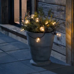 Lysslynger|Lysslynger>Konstsmide Lysslynge 20 lys, plast - Amber