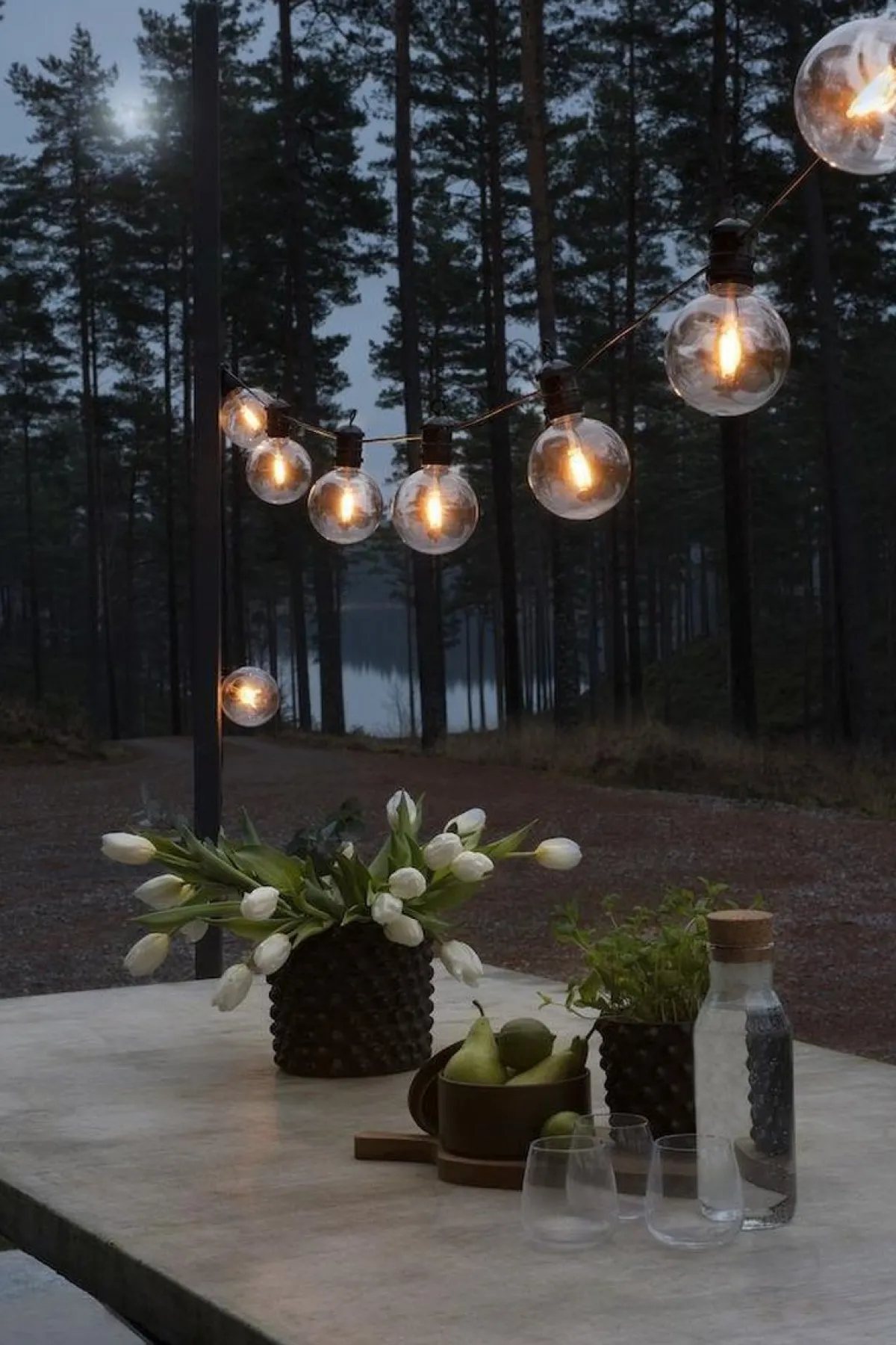 Lysslynger|Lysslynger>Konstsmide Lysslynge 10 lys utskiftbar - Amber