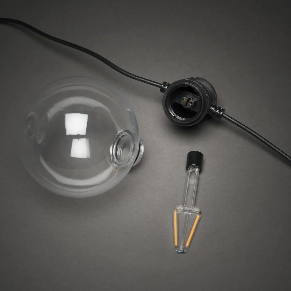 Lysslynger|Lysslynger>Konstsmide Lysslynge 10 lys utskiftbar - Amber