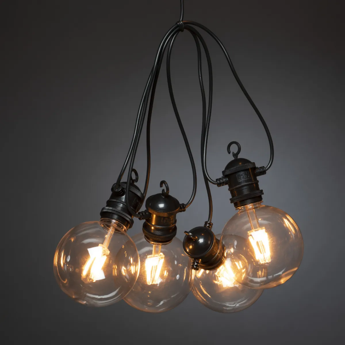 Lysslynger|Lysslynger>Konstsmide Lysslynge 10 lys utskiftbar - Amber