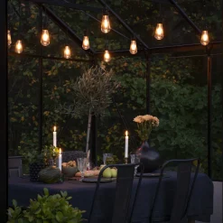 Lysslynger|Lysslynger>Konstsmide Lysslynge 10 lys utskiftbar nedhengt - Amber