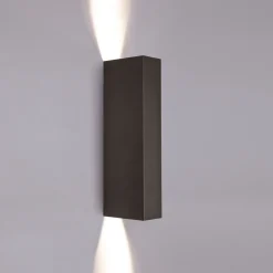 Vegglamper Med Opp/Ned Lys>Nowodvorski Malmø vegglampe opp/ned lys - Svart