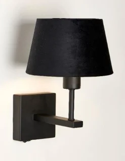 Interiørlamper>Ms - belysning Mango vegglampe m/skjerm - Svart