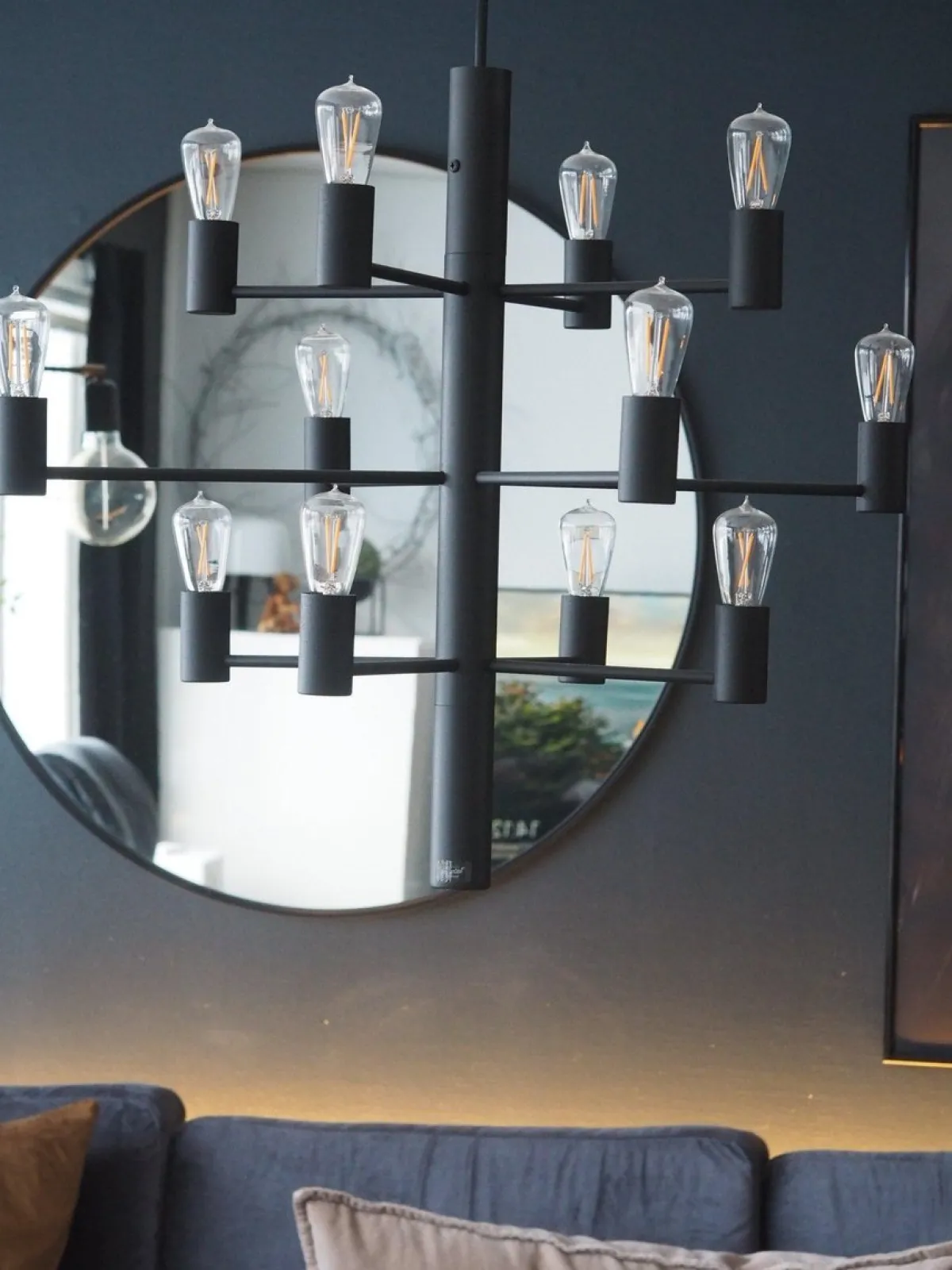 Kjøkkenbelysning Tak|Lysekroner>Herstal Manola 12 ink LED - Svart