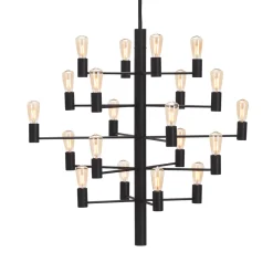 Kjøkkenbelysning Tak|Lysekroner>Herstal Manola 20 inkl dimbar LED - Svart