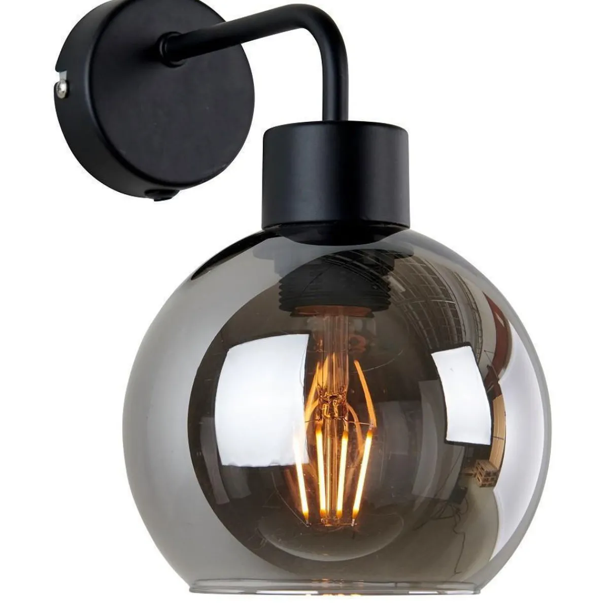 Interiørlamper>Ms - belysning Marco vegglampe /røk Svart