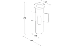 Pullert>Sg Armaturen As Markfeste til Herning stolpe Galvanisert stål