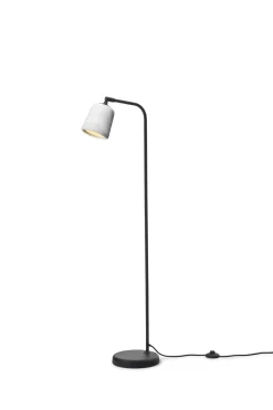 Leselamper Gulv>New Works Material Gulvlampe - Marmor Hvit