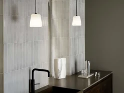 Kjøkkenbelysning Tak|Takpendler>New Works Material takpendel - Hvit Opal