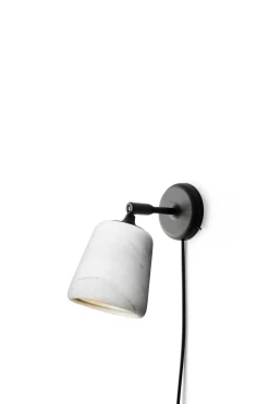 Leselamper>New Works Material Vegglampe - Marmor Hvit